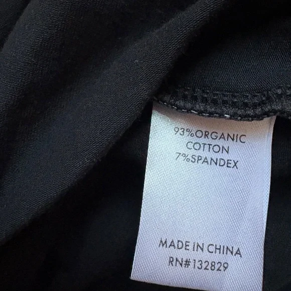 Helsa Dress Mini Black Sleeveless Casual Organic Cotton Jersey Small NWT - Picture 7 of 8